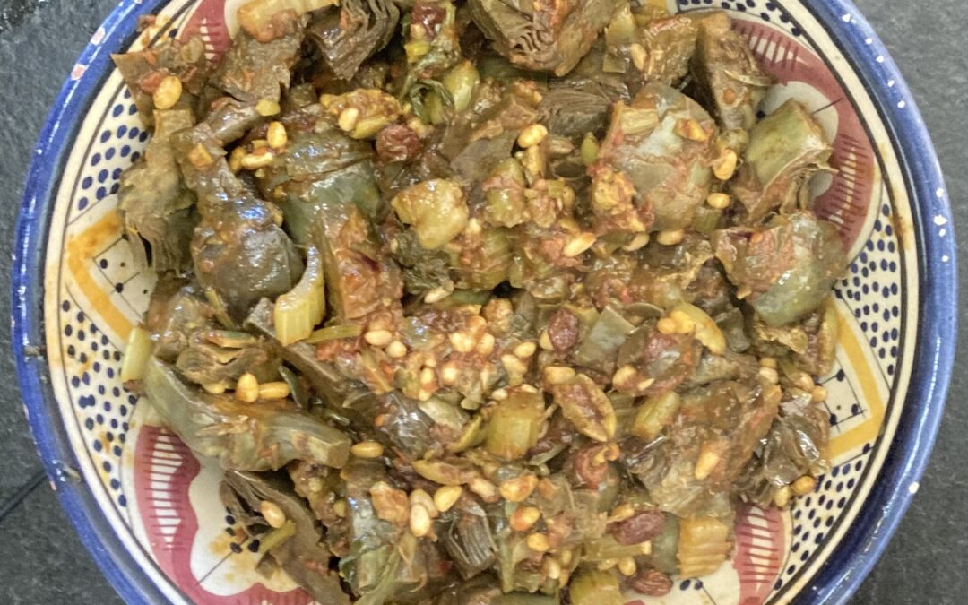 Caponata aux artichauts et safran