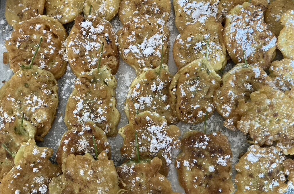 Beignets aux fleurs d&rsquo;acacia et safran